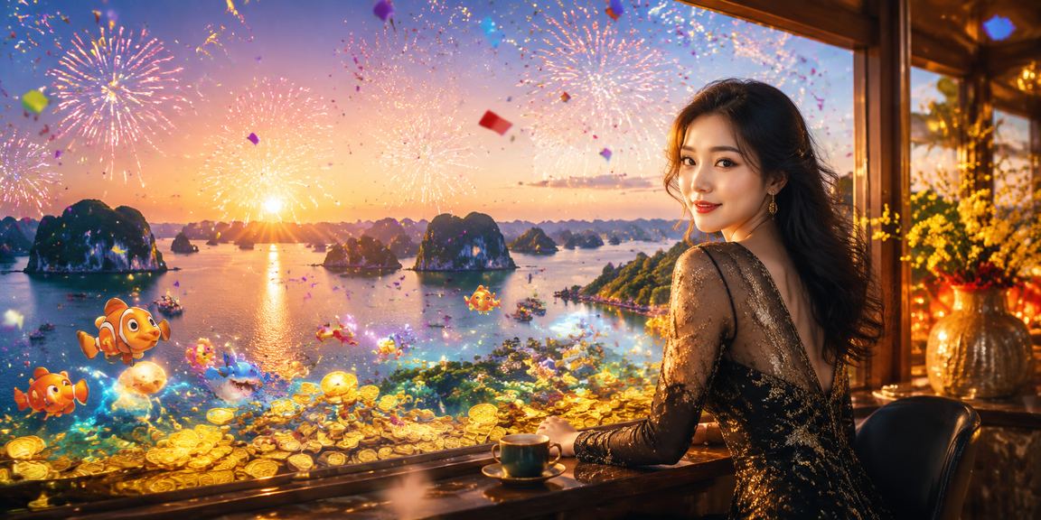 Người dùng vịnh Hạ Long xem kèo thể thao và uống cà phê buổi sáng