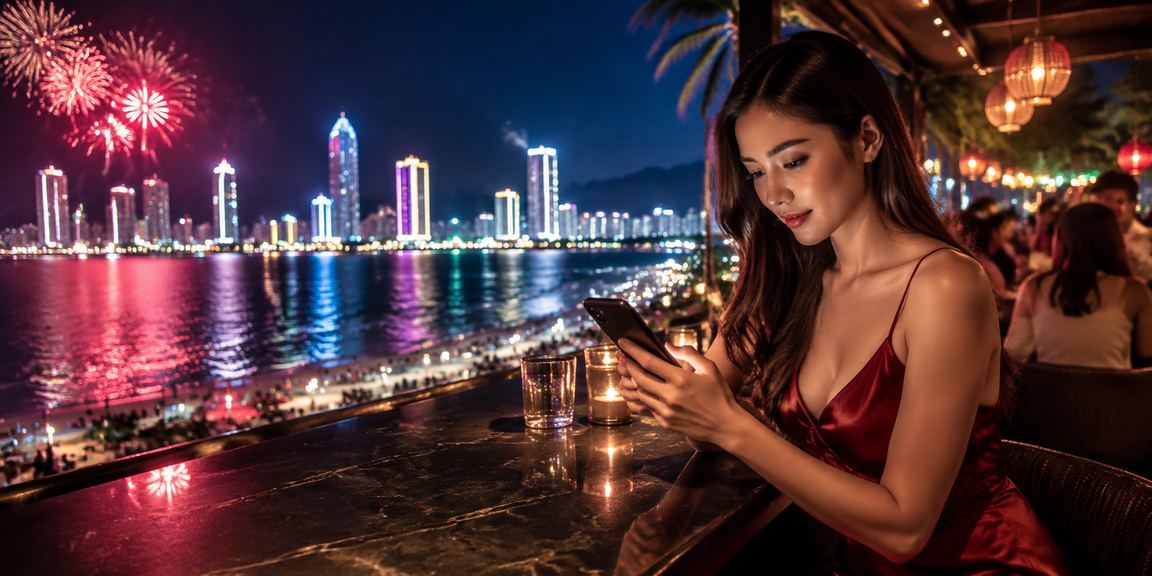 Người dùng Vũng Tàu chơi casino trên điện thoại với ly cà phê buổi sáng